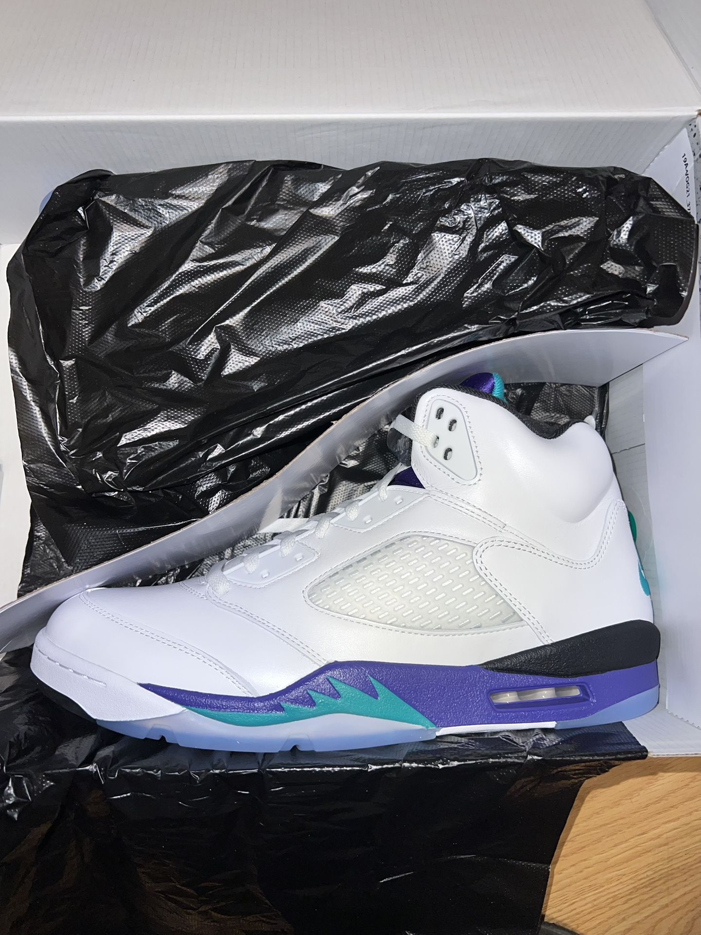 BRAND NEW NIKE AIR JORDAN RETRO 5 GRAPE SIZE 13 $250