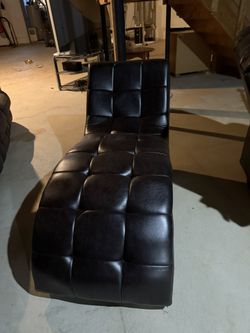Black Leather Couch chair