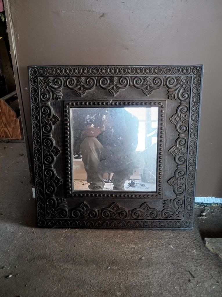 Shabby Chic Mirror,Large Square  Mirror,Ornate Mirror