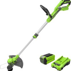 Greenworks 40V 13-Inch Cordless String Trimmer / Edger (Gen 2), 2.0Ah Battery and Charger Included