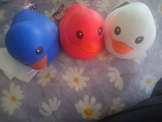 Sunny days "RED white and Blue Duck