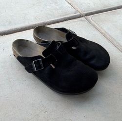 Boston Birkenstocks Black