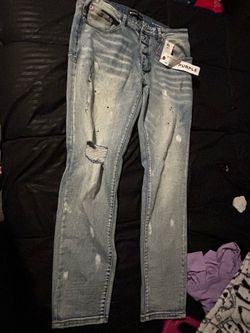 Purple jeans