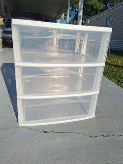 3-Drawer Plastic Storage Cart
