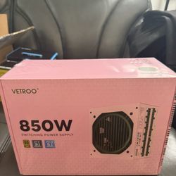 Brand New Sealed Vetroo 850w Pink Computer Power Supply