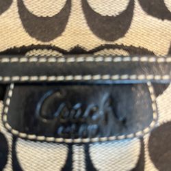Coach Crossbody file purse canvas