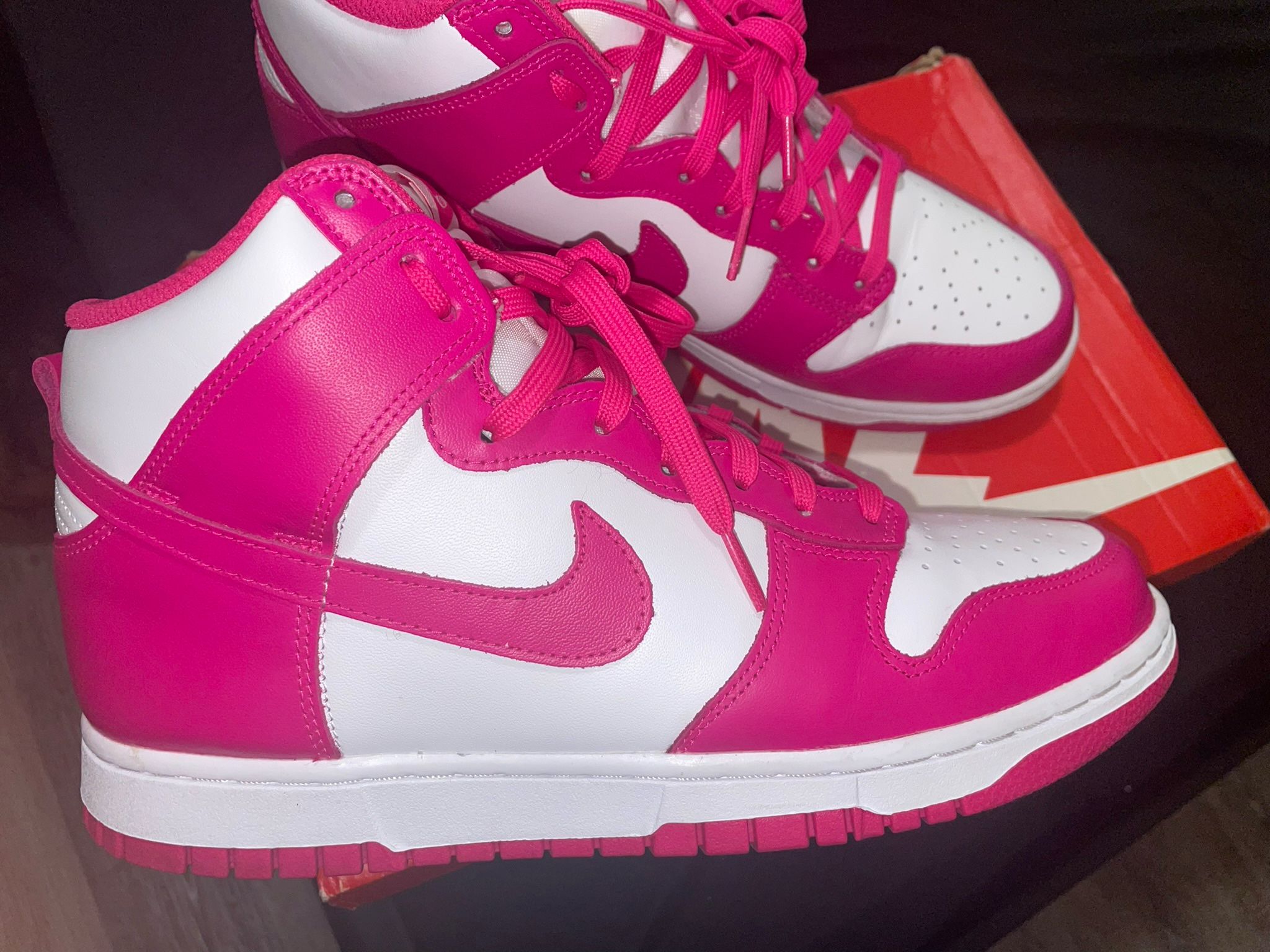 Nike Dunks Hi Pink/White (sneaker Heads) Size 11 Wmn