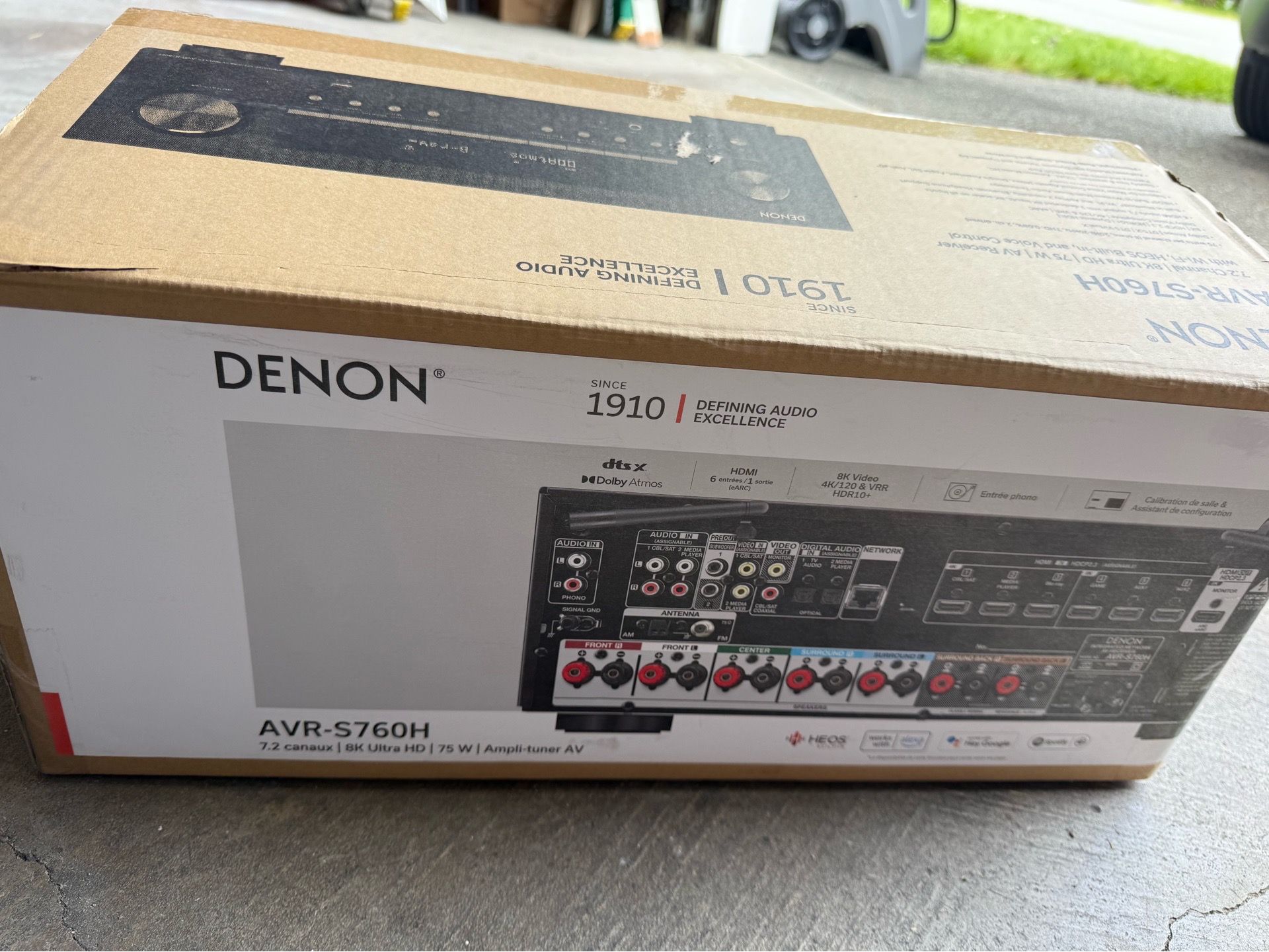 Denon reciever AVR-s760H,