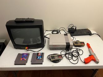 Vintage NES Nintendo Entertainment System OEM Console LOT Bundle TESTED