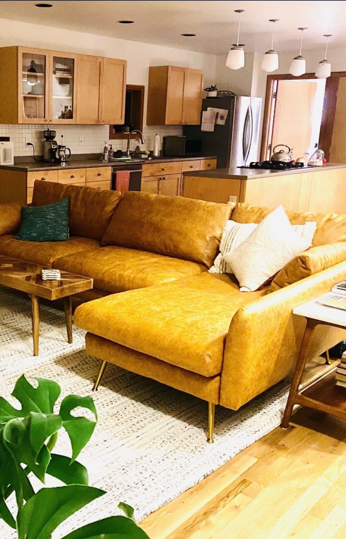 Albany Park Vegan leather couch