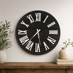 Wall Clock 24 inch Roman Numeral