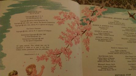 Vintage 1954 childcraft book volume 1
