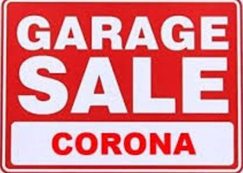 Corona garage sale