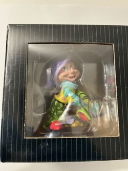Disney Britto Snow White And The Seven Dwarfs Mini Dopey Porcelain Figure Brand New 