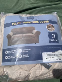 Beige Love Seat Cover Furniture Cover 