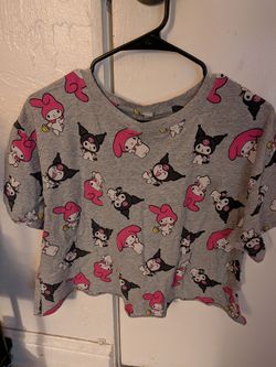 Kuromi and My Melody crop top