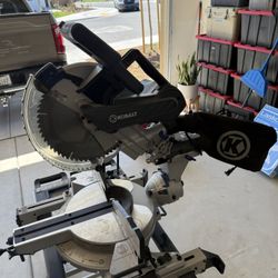 Kobalt 12 Inch Dual Bevel Sliding Miter Saw With Stand