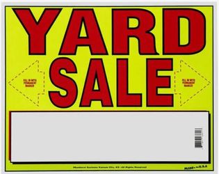 BIG YARD SALE!