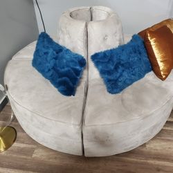 Sofa  De 4 Pz Redondo En Buen Estado