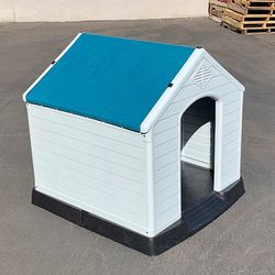 (Brand New) $105 Waterproof Plastic Dog House for Large size Pet Indoor Outdoor Cage Kennel 36x36x39 inches
