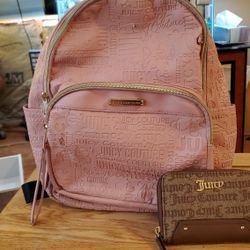 Juicy Couture Backpack & Wallet