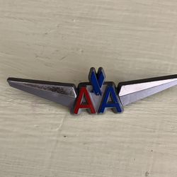 Vintage American Airlines Jr Pilot Childs Souvenir Plastic Wings Pin by Stoffel