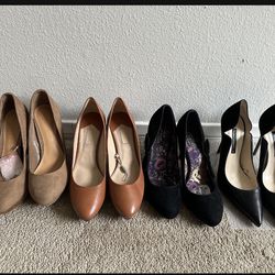 4 pairs of heels for $30