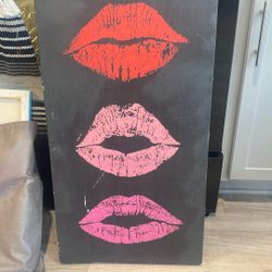 Pink Red And Purple Kisses