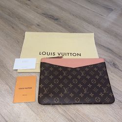 Authentic LV Daily Pouch In Peche Pink