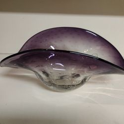 Fancy Purple Bubble Glass Murano Like Hat 