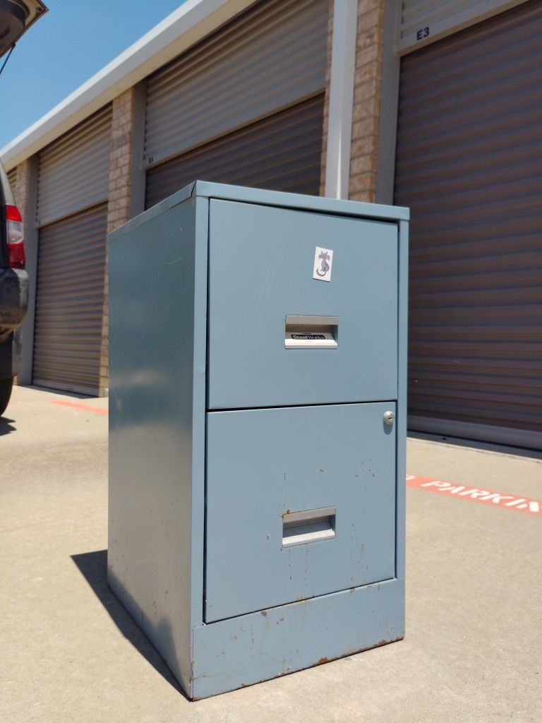 Blue File Cabinet