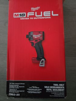 MILWAUKEE M18 FUEL BRUSHLESS 1/4"(6MM) HEX IMPACT DRIVER (TOOL ONLY)PRICE IS FIRM
