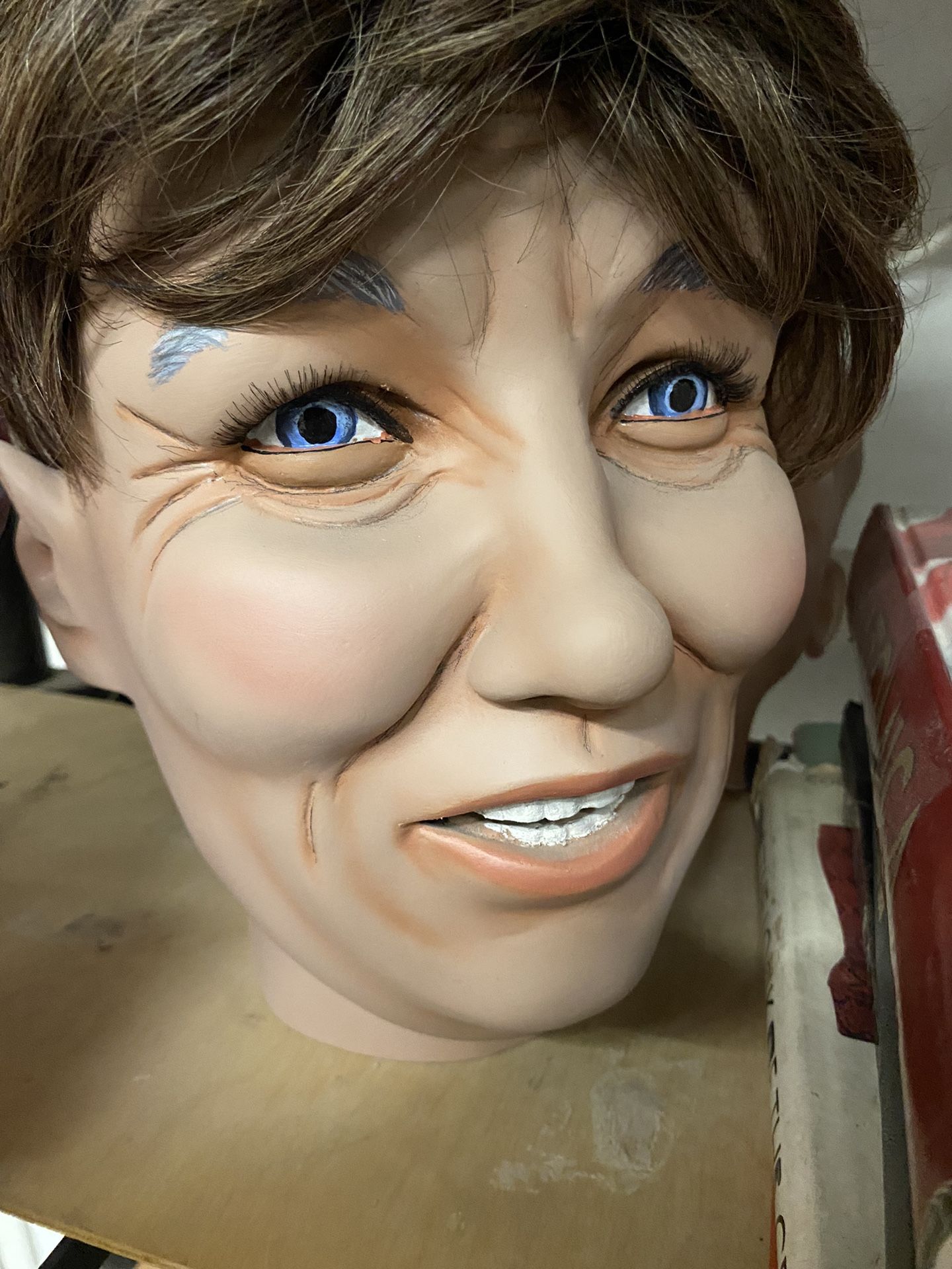 Life-Size, Realistic Male, Mannequin Head With Make Up