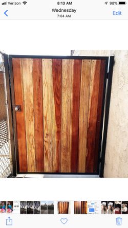 Wood gates