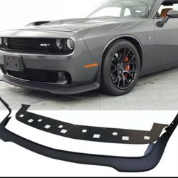 Fits 15-22 Dodge Challenger Hellcat Only Front Bumper Lip Textured Black PP