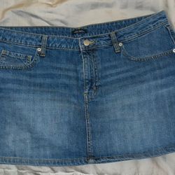 Wild Fable Jean Mini Skirt