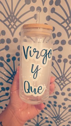 Customized Glass Cup With Lid And Straw