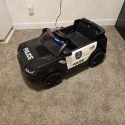 Police Car Ride on Electric Car for Kids, Battery Powered