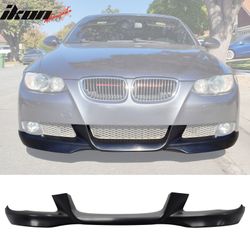 Fits 2007-2010 BMW E92 E93 3-Series M-Tech Style Front Bumper Lip Spoiler Splitter PU