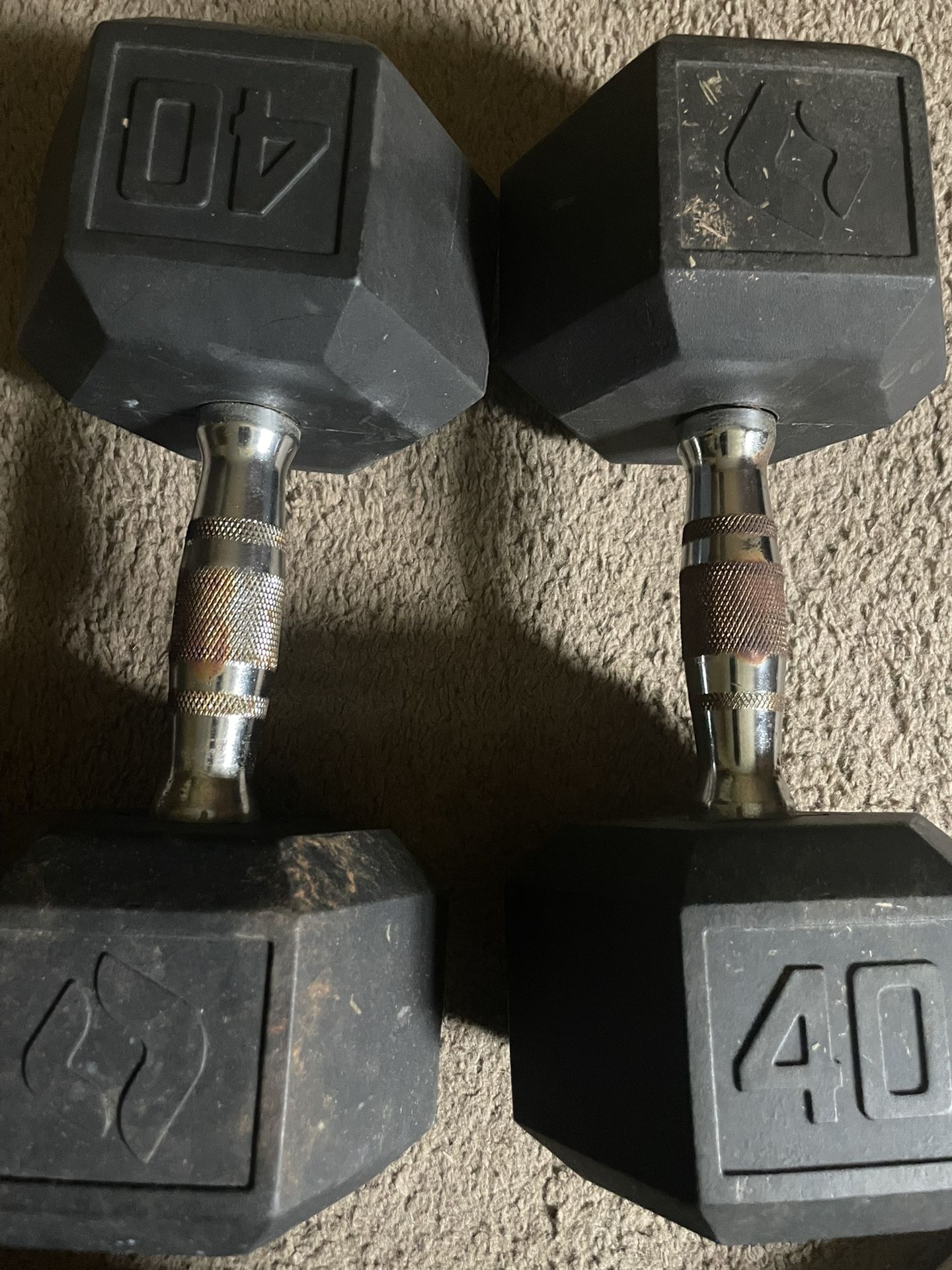 2 40pound Dumbbells
