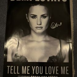Demi Lovato Signed TMYLM Poster
