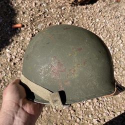 Original WW2 WWII US Army military war helmet M1 would trade buy 4 other militaria