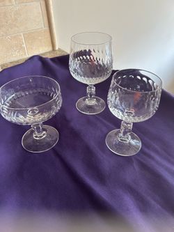 Elegant Crystal Glassware —Set of 30 Crystal Glasses