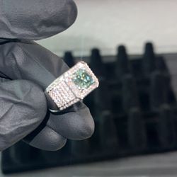 Men’s ring size 8,10,12 available all 925 silver with moissanite diamonds 2CT 