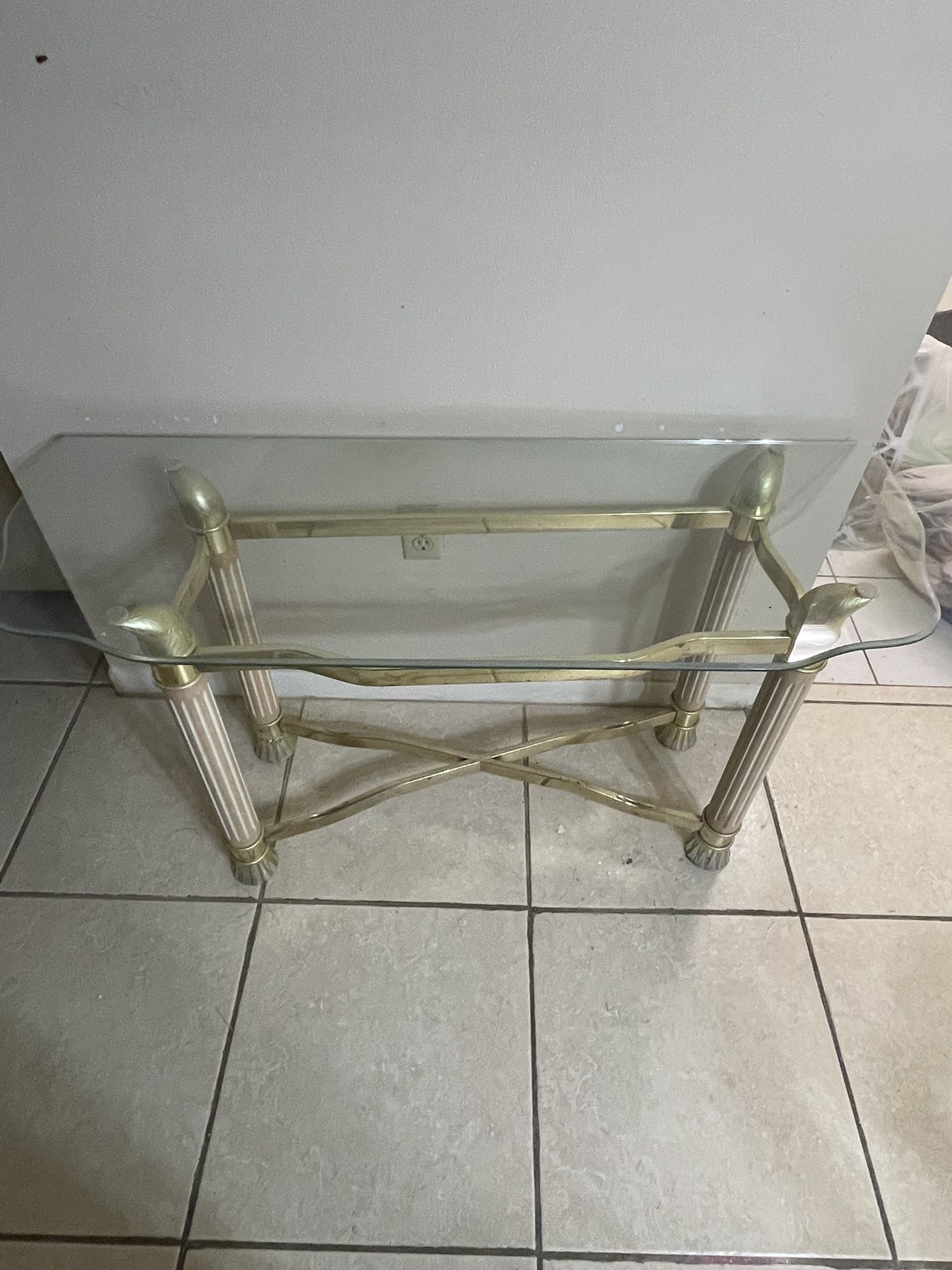 Glass End Table