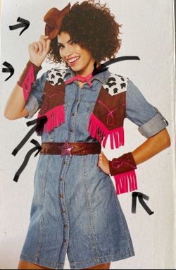 6 Cowgirl ‘s Halloween Accessories 