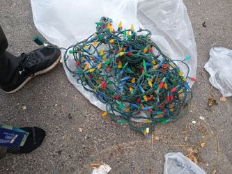 Christmas Lights *. Hard Coated   Circ 1970s