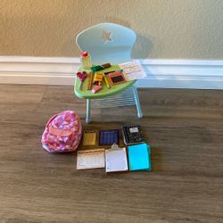 American Girl Doll Desk And Supplies