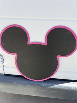 Wood Minnie Mouse Sign