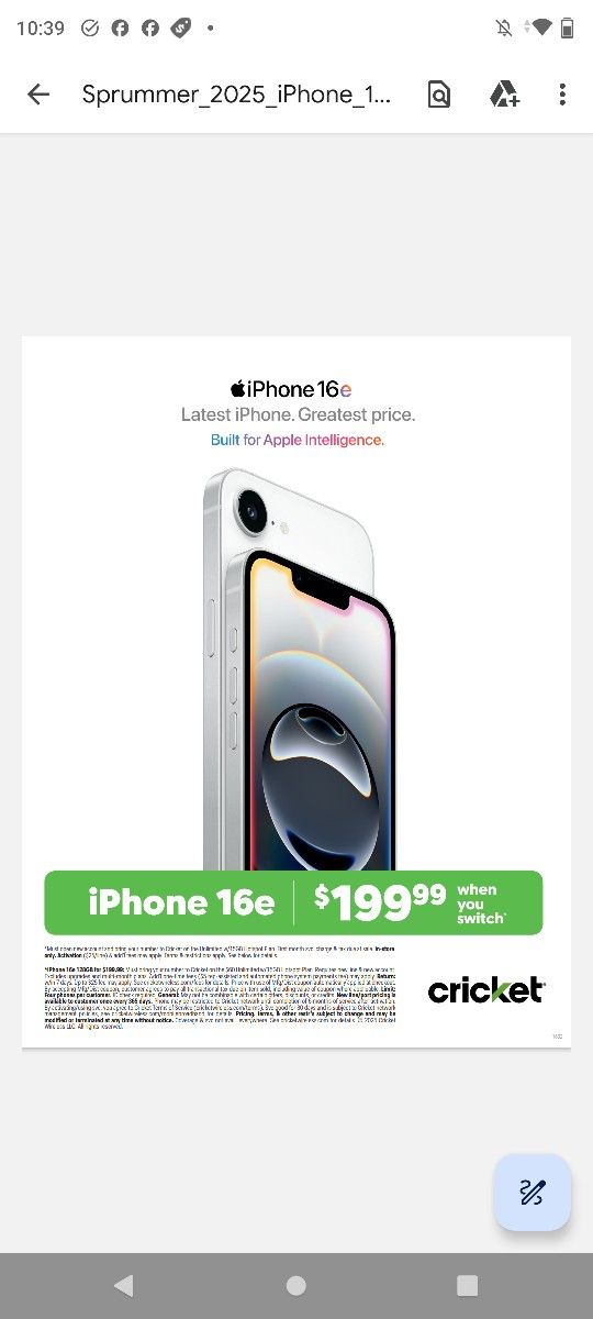 iPhone 16e